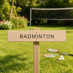 Pancarte jeu en bois – 25 × 5 cm