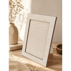 Photo personnalisée en bois – support charnière intégré